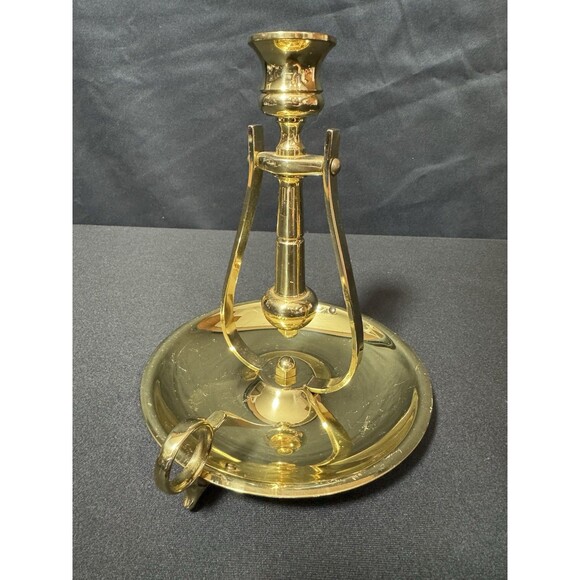 Baldwin Brass Nautical Swinging Table or Wall Mount Chamber Stick Candle Holder - Picture 4 of 10